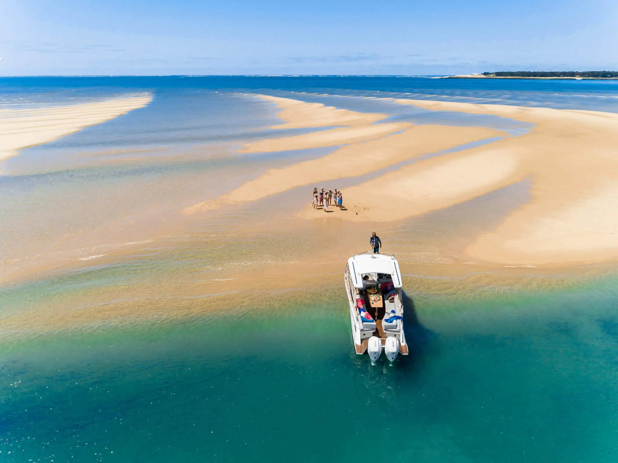 Bateau privé sur le Bassin d'Arcachon